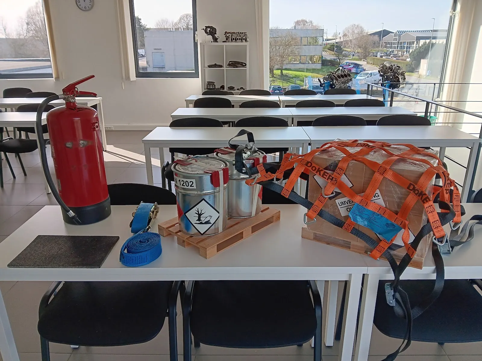 Une salle de cours d'un centre de formation de Bruxelles